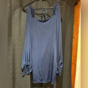 Blue ;Lucy in the Sky Homecoming Dress; size small/fitted; open back worn twice